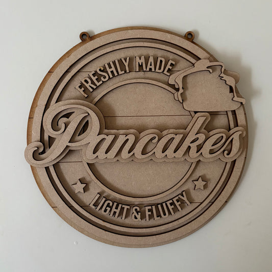 20cm Pancakes Sign