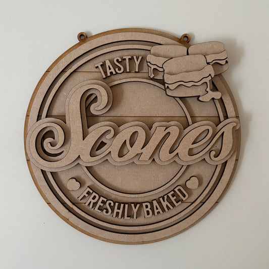 20cm Scones Sign