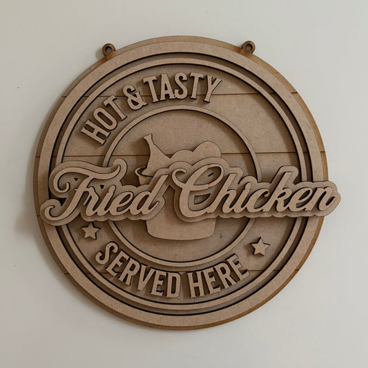 20cm Fried Chicken Sign