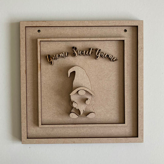 15cm Gnome Sweet Gnome Sign