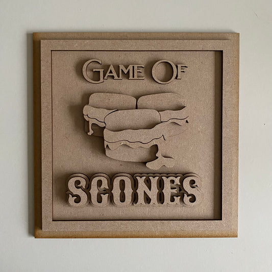 19cm Game Of Scones Sign