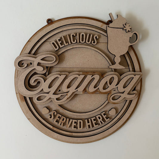 20cm Eggnog Sign