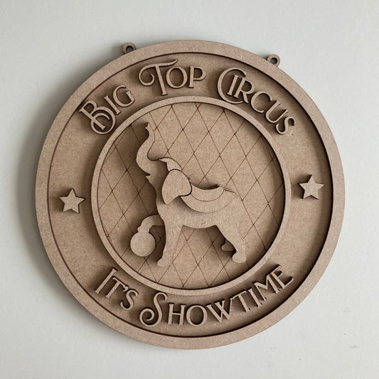20cm Big Top Circus Sign