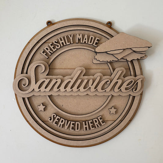 20cm Sandwiches Sign