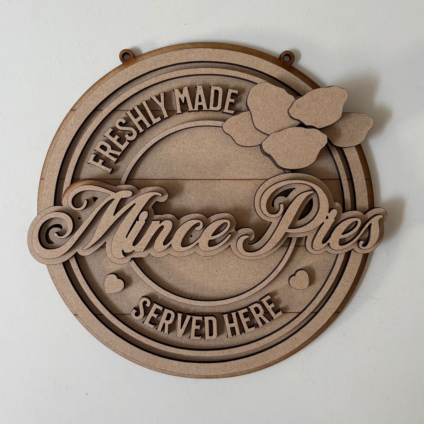 20cm Mince Pies Sign