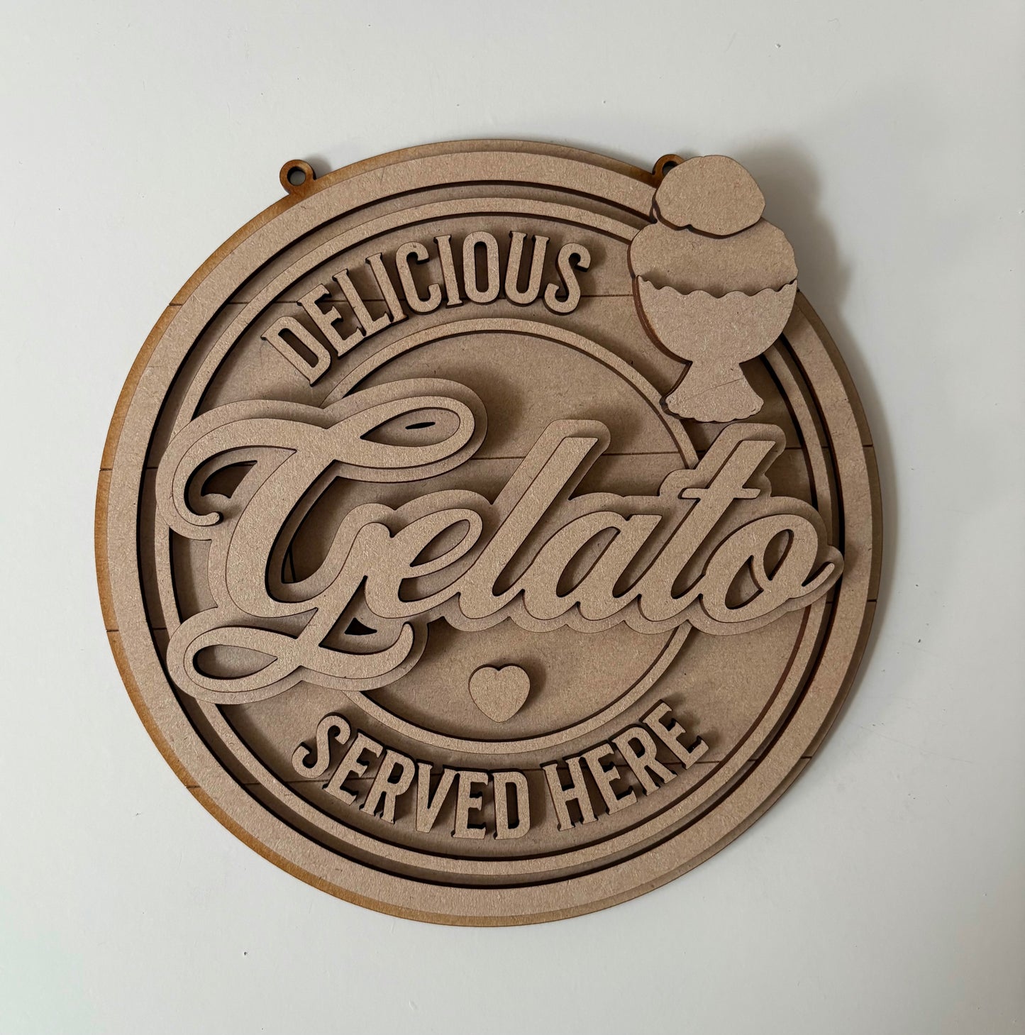 20cm Gelato Sign
