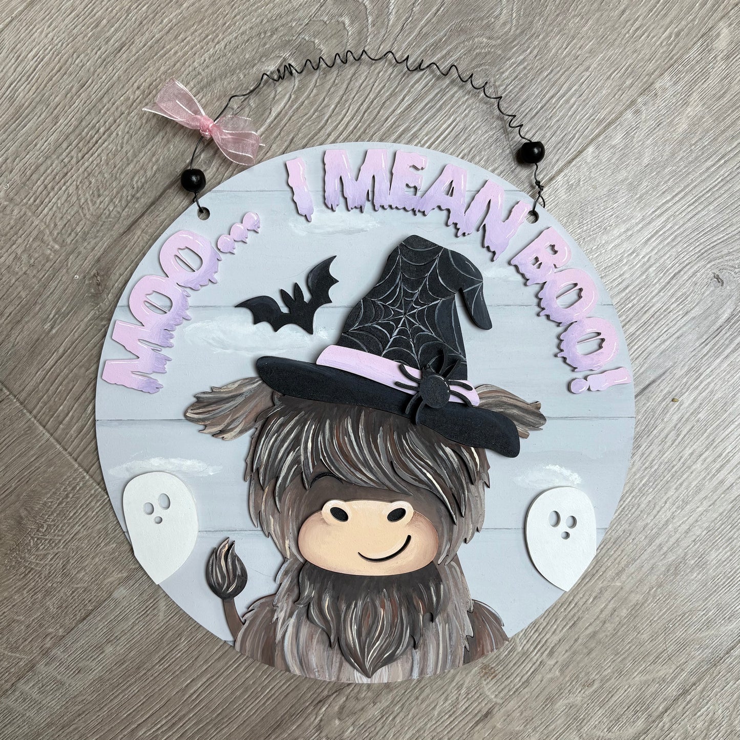 27cm Moo... I Mean Boo! Plaque