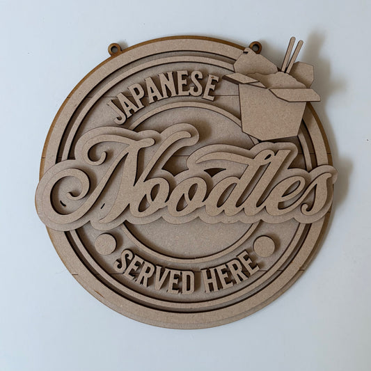 20cm Noodles Sign