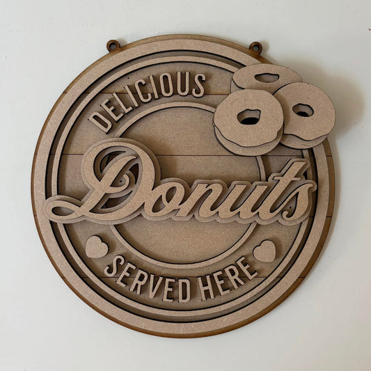 20cm Donuts Sign