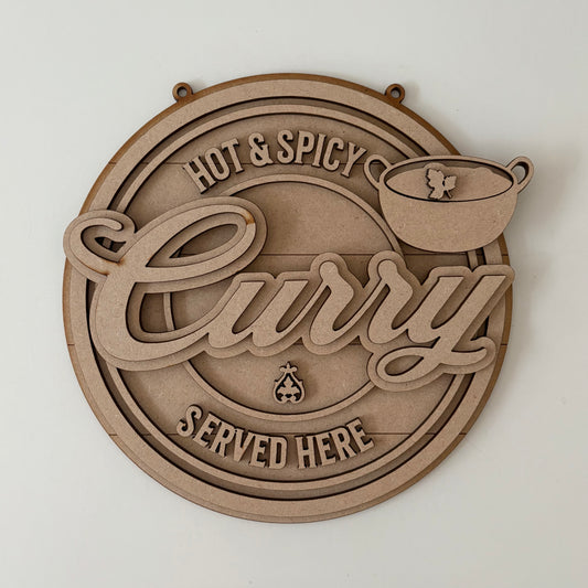 20cm Curry Sign