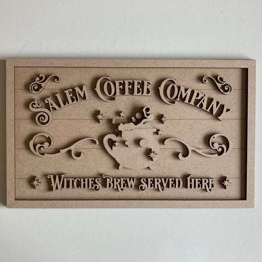 30cm Salem Coffee Company Sign