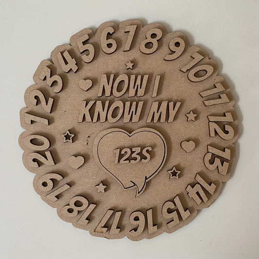 20cm Numbers Sign
