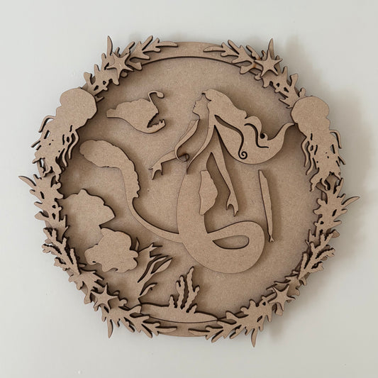 20cm Deep Sea Mermaid Sign