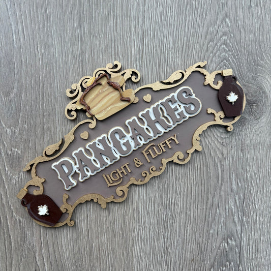 30cm Hand-Painted Pancakes Sign