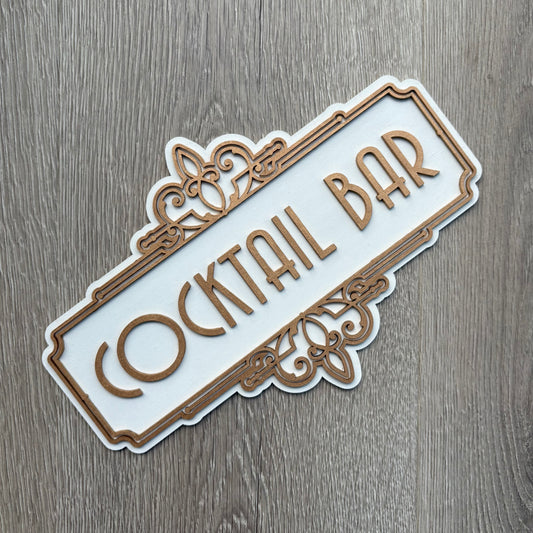 30cm Cocktail Bar Sign