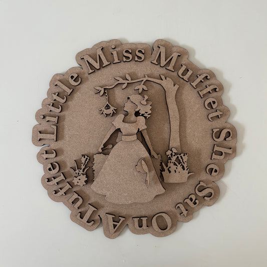 20cm Little Miss Muffet Sign