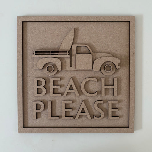 19cm Beach Please Sign