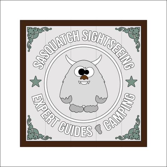 19cm Sasquatch Sightseeing Sign
