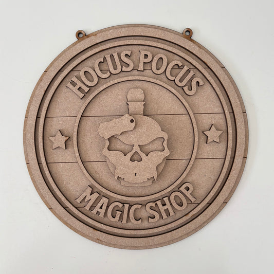 20cm Hocus Pocus Magic Shop Sign