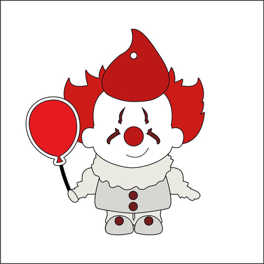 10cm Clown With Balloon Character