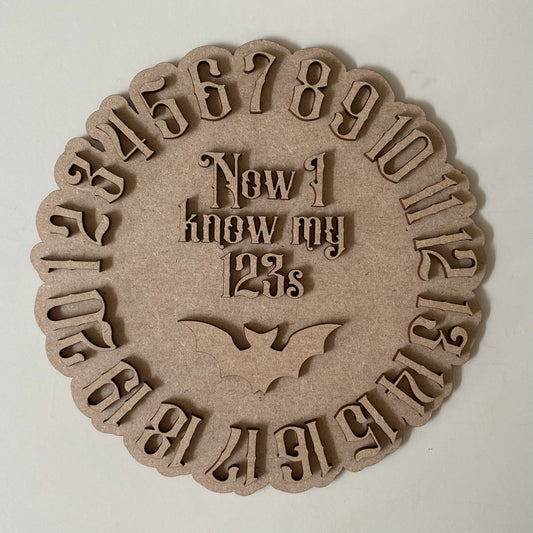 20cm 123 Gothic Sign