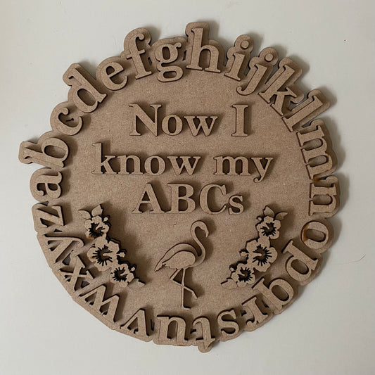 20cm Alphabet - Flamingo Sign