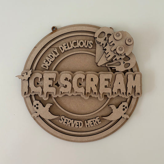 20cm Ice Scream Sign