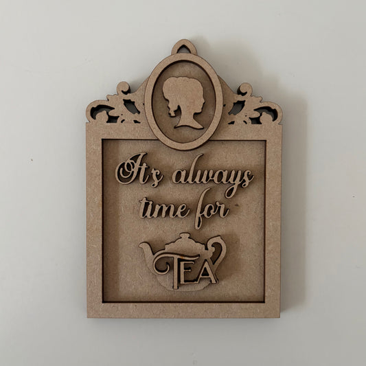 13cm It's Always Time For Tea Mini Frame