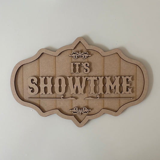 30cm It's Showtime Sign