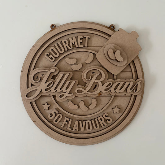 20cm Jelly Beans Sign