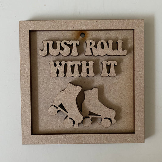 9cm Just Roll With It Roll Roller Skates Mini Frame