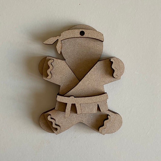 10cm Karate Gingerbread Character
