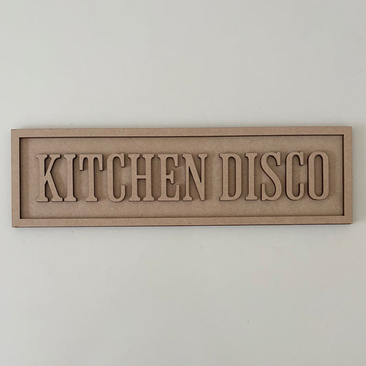 30cm Kitchen Disco Sign