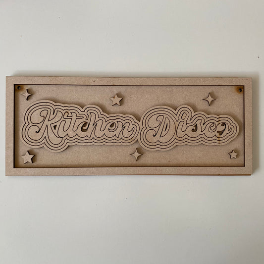 30cm Kitchen Disco Sign