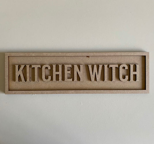 30cm Kitchen Witch Sign