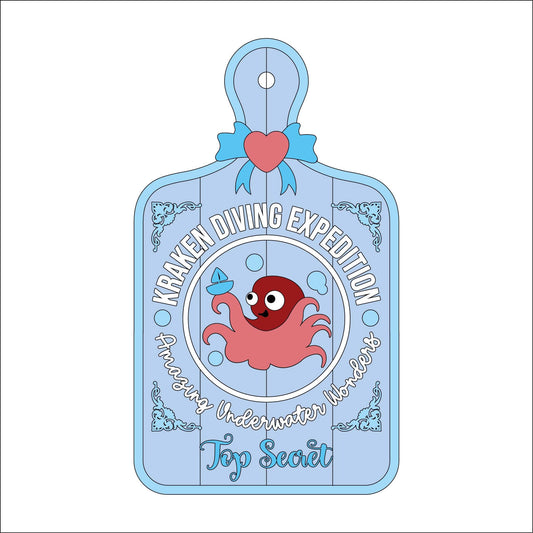 30cm Kraken Diving Expedition Chopping Board