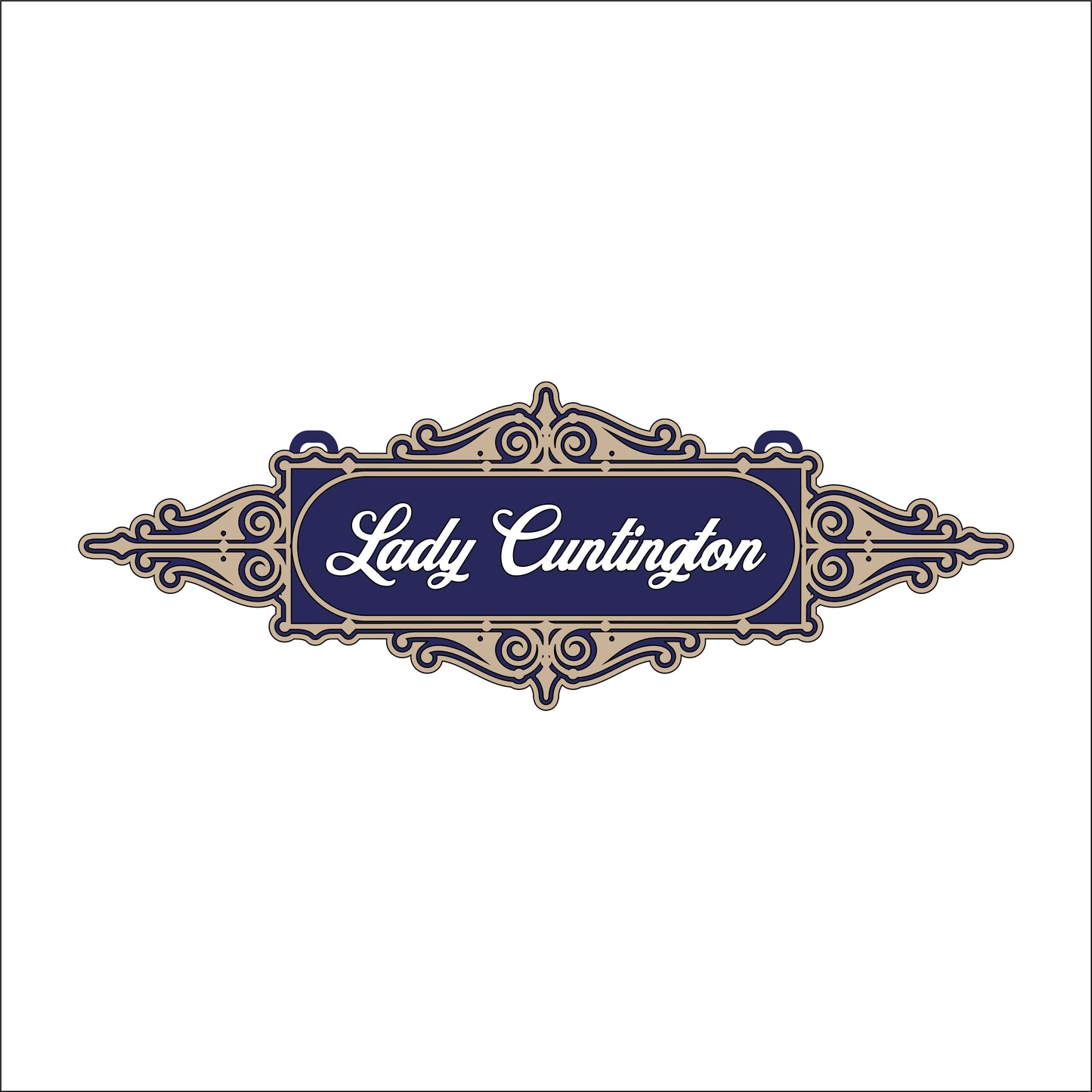 30cm Lady Cuntington Sign