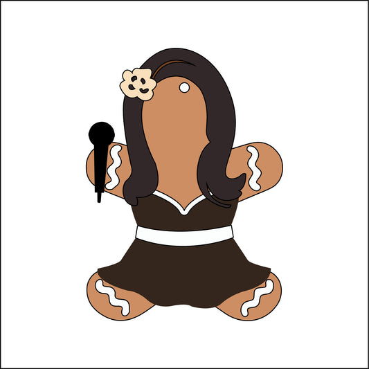 10cm Singer Gingerbread Character