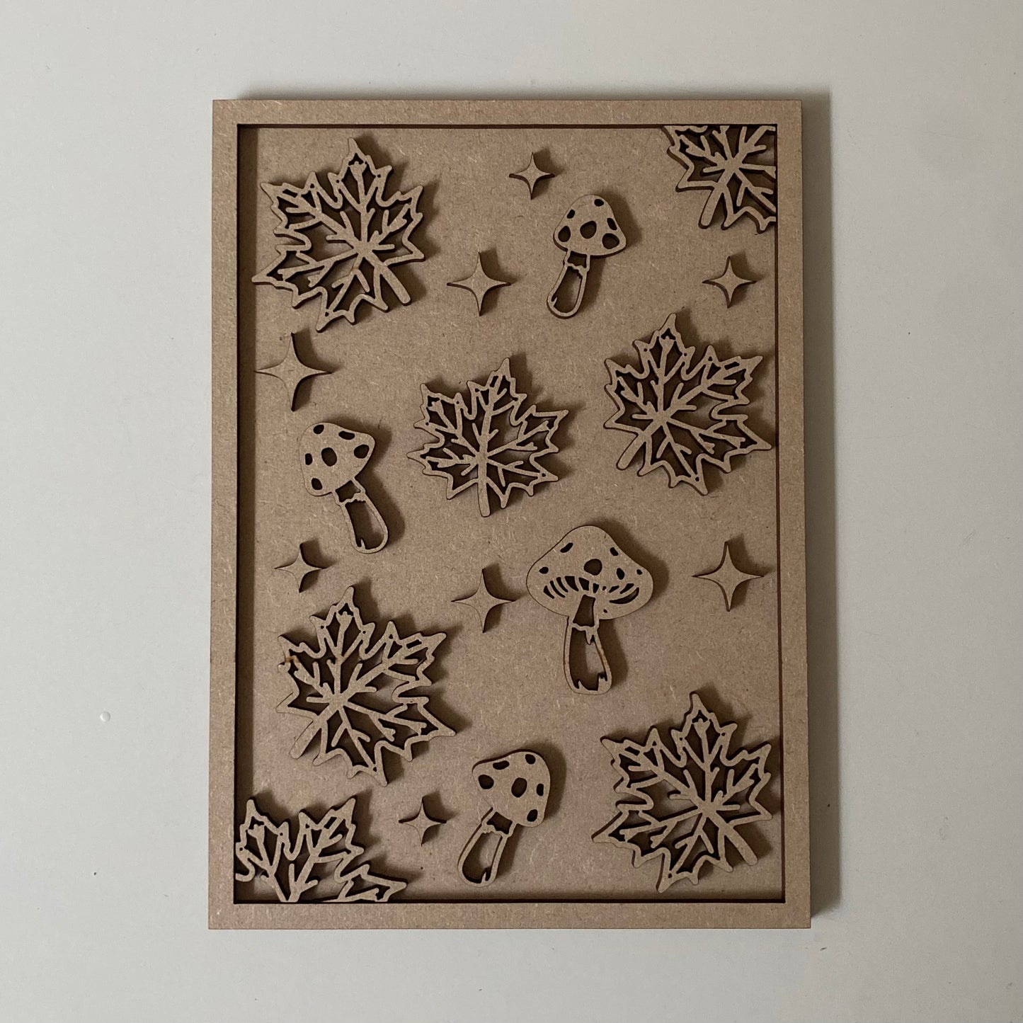 25cm Leaves & Toadstools Pattern Sign
