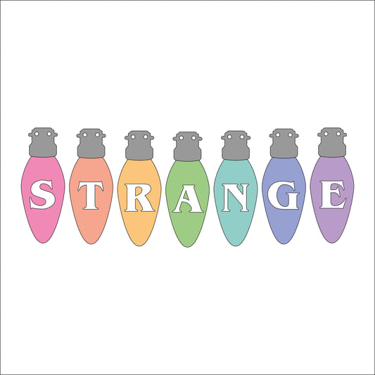 12cm Approx (Per Light) Personalised Christmas Lights Bunting