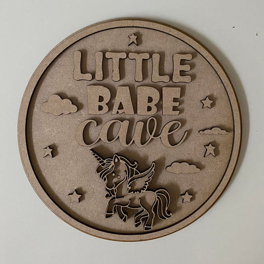 20cm Little Babe Cave Sign