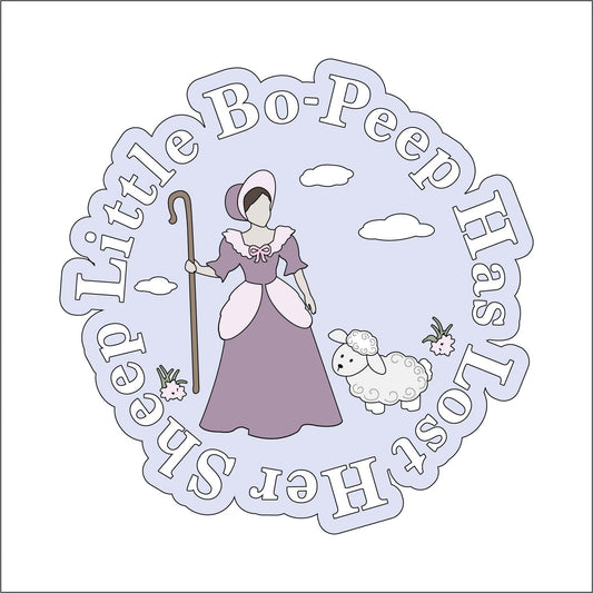 20cm Little Bo-Peep Has Lost Her Sheep Sign