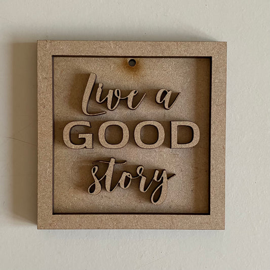 9cm Live A Good Story Mini Frame