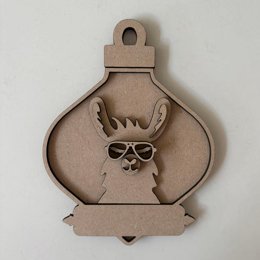 14.5cm Llama Fancy Bauble