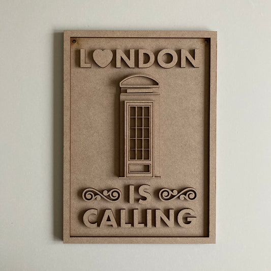 25cm London Is Calling Sign