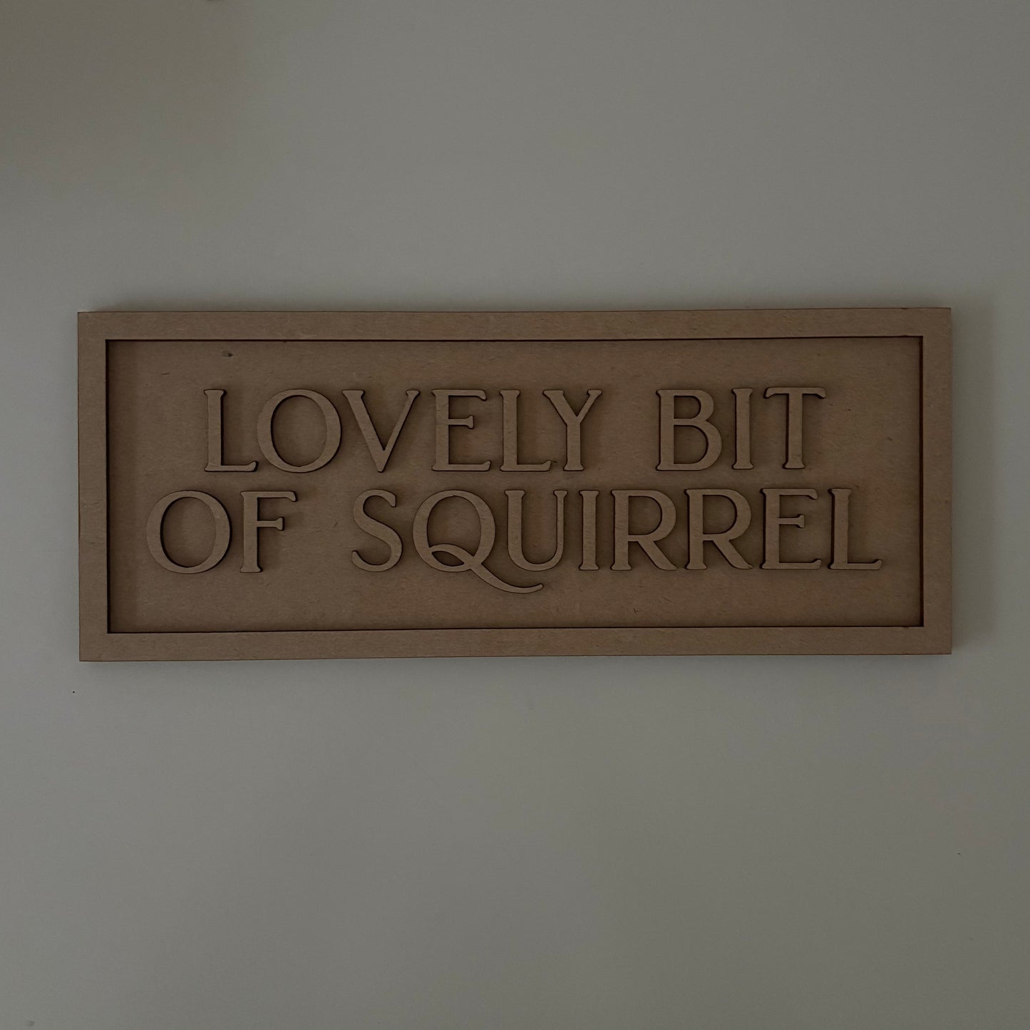 30cm Lovely Bit Of Squirrel Sign