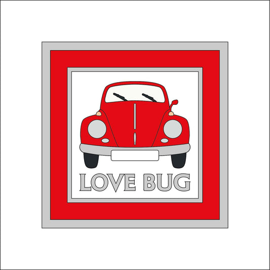 15cm Love Bug Beetle Sign
