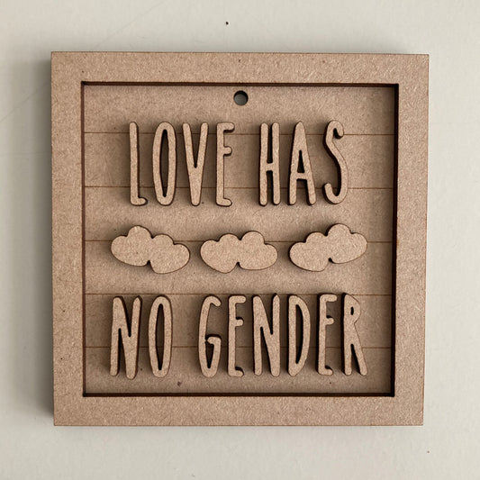 9cm Love Has No Gender Mini Frame