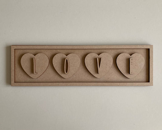 30cm Hearts - Love Sign