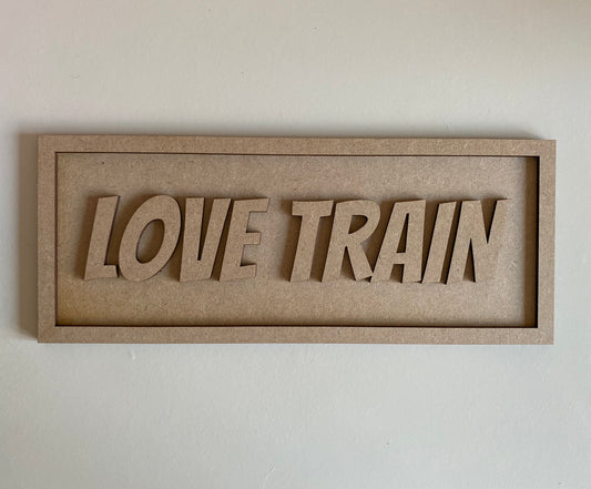 30cm Love Train Sign